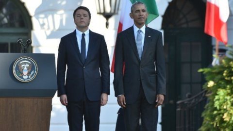 Renzi da Obama con Benigni, Sorrentino, Armani e Bebe Vio