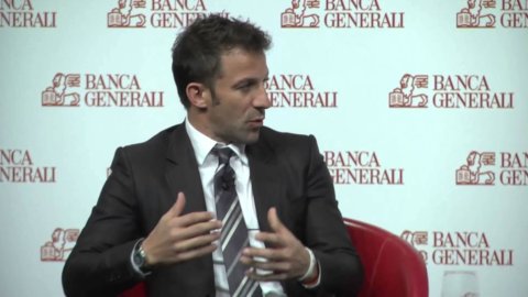Banca Generali merayakan 10 tahun di Bursa Efek bersama Del Piero dan Oldani