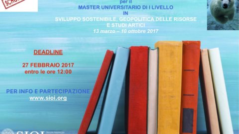 Sioi: scholarships for the master's degree in Sustainable Development, Geopolitics of Resources and Arctic Studies