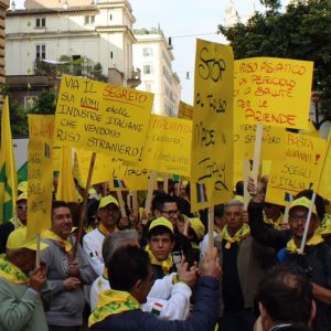 Guerra del arroz: campesinos en las calles