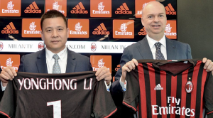 Fassone e Yonghong Li del Milan