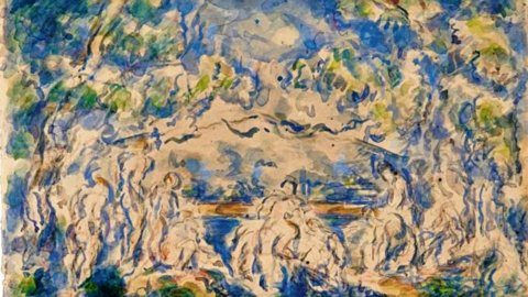 Cezanne, "The Bathers and the Mountain" at auction